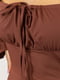 Сукня А-силуету коричнева | 6114643 | фото 5