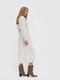 Платье А-силуэта молочного цвета в горошек | 6115556 | фото 5