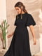 Сукня А-силуету чорна | 6117508 | фото 3