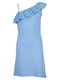 Платье А-силуэта голубое | 6117552
