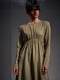 Сукня А-силуету кольору хакі | 6119881 | фото 4