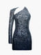 Сукня вечірня синьо-срібляста | 6119902 | фото 6