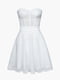 Платье-бюстье вечернее белое с пышной юбкой | 6119914 | фото 6