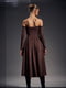 Сукня А-силуету шоколадного кольору | 6119917 | фото 6