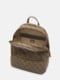 Рюкзак светло-коричневый в принт | 6068006 | фото 2