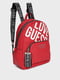 Рюкзак красный с принтом | 6120583 | фото 4