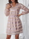 Платье розовое, декорированное пайетками | 6121962 | фото 2