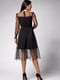 Платье А-силуэта черное | 6122025 | фото 2