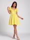 Сукня А-силуету жовта | 6122051 | фото 2