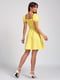 Сукня А-силуету жовта | 6122051 | фото 3