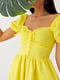 Сукня А-силуету жовта | 6122051 | фото 4