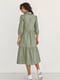 Сукня А-силуету оливкового кольору | 6122122 | фото 2