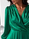 Платье А-силуэта зеленое | 6122136 | фото 4