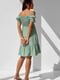 Платье А-силуэта фисташкового цвета | 6122154 | фото 2