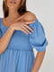 Сукня А-силуету блакитна | 6122155 | фото 3