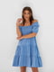 Сукня А-силуету блакитна | 6122155 | фото 4