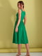 Платье А-силуэта зеленое | 6122157 | фото 2