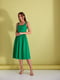 Платье А-силуэта зеленое | 6122157 | фото 4