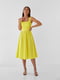 Сукня А-силуету жовта | 6122159 | фото 3