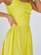 Сукня А-силуету жовта | 6122159 | фото 4