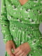 Сукня А-силуету зелена з квітковим принтом | 6122215 | фото 5