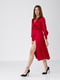Платье А-силуэта рубинового цвета | 6122234 | фото 3