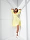 Сукня А-силуету жовта | 6122261 | фото 2