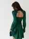 Платье А-силуэта зеленое в ромбы | 6122345 | фото 5