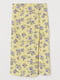 Спідниця-олівець жовта в квітковий принт | 6124322