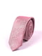 Краватка рожева в квітковий принт | 6124363