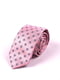 Краватка рожева в принт | 6124364