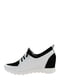 Кросівки біло-чорні | 6124592 | фото 2