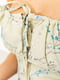 Сукня А-силуету кольору хакі в квітковий принт | 6125528 | фото 7