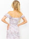 Сукня А-силуету бузкового кольору в квітковий принт | 6125529 | фото 4