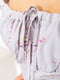 Сукня А-силуету бузкового кольору в квітковий принт | 6125529 | фото 5