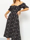 Сукня А-силуету чорна в квітковий принт | 6125530 | фото 2