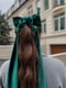 Лента + резинка для волос зеленая бархатная | 6126678 | фото 2