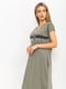 Сукня домашня оливкового кольору з принтом | 6128785 | фото 5