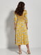 Сукня А-силуету жовта в квітковий принт | 6129653 | фото 2