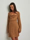 Сукня А-силуету світло-коричнева | 6131029 | фото 3