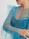 Платье А-силуэта голубое | 6131042 | фото 3