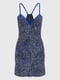 Сукня домашня синя в принт | 6130963 | фото 2