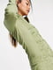 Сукня-сорочка кольору хакі зі зборками | 6133098 | фото 4