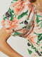 Блуза в квітковий принт з двошаровими пишними рукавами | 6133457 | фото 4
