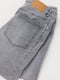 Шорты джинсовые серые с эффектом потертости | 6133526 | фото 2