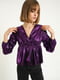 Блуза цвета фиолетовый металлик | 6133739