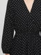 Сукня А-силуету чорна у горошок | 5922070 | фото 4