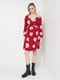 Сукня для вагітних червона в квітковий принт | 6134264 | фото 3