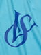 Платье домашнее голубое с логотипом | 6134423 | фото 4