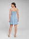 Сукня А-силуету блакитна | 6134841 | фото 2